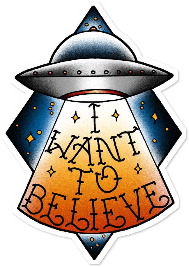 Adesivo I Want To Believe 2 De Bruno Dinizna - The X-files: I Want To Believe (962x962)