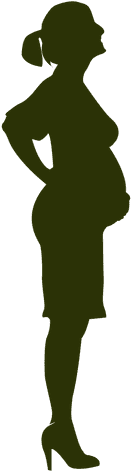 Pin Clipart Of Pregnant Woman Silhouette - Woman Silhouette (512x512)