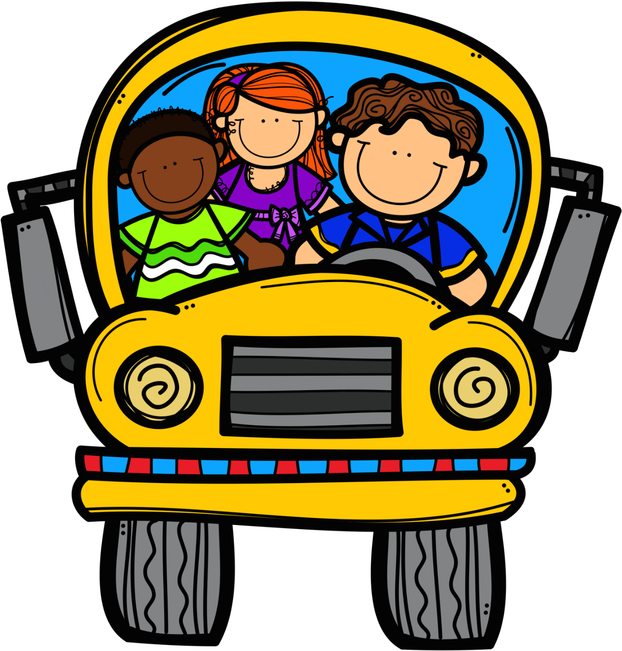 This Is Strictly For Practice, In Hopes It Helps Prepare - Junie B Jones School Bus (1335x1383)