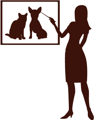 Humane Education Presentations - Prasantation Shilouette (500x501)
