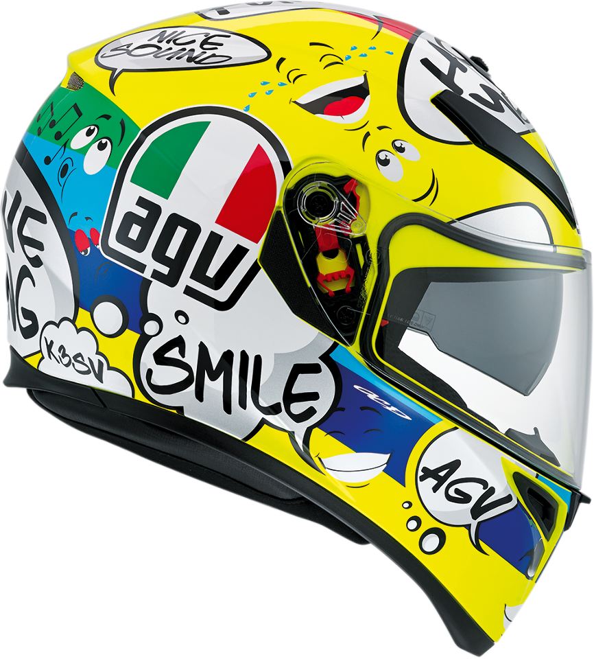 Agv Unisex K3 Sv Gloss Groovy Motorcycle Riding Full - Agv Helmets Price Philippines (866x960)