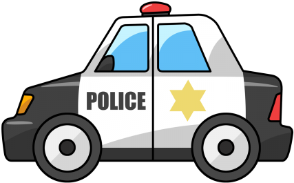 Printable Police Car Template Free To Use Public Domain - Police Car Clipart (480x360)