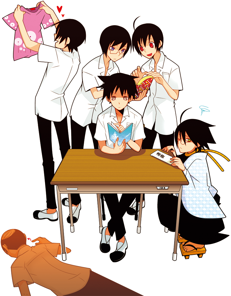 Zetsubou Sensei Boystudents By Nosferatuthenictuku - Sayonara Zetsubou Sensei Fan Art (780x1000)