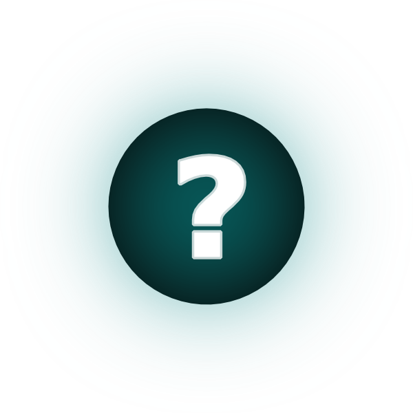Teal Clipart Question Mark - Circle (600x600)