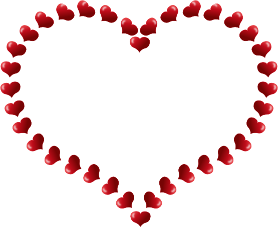 Hearts And Flowers Clip Art Clip Art Borders And Corners - Heart Clipart (555x454)