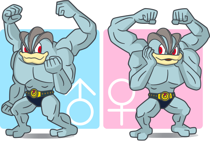 Pokemon Male And Female (670x450)