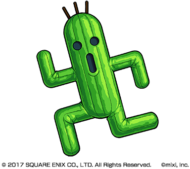 Ff 日本版 7 - モンスト Ff サボテンダー (400x357)