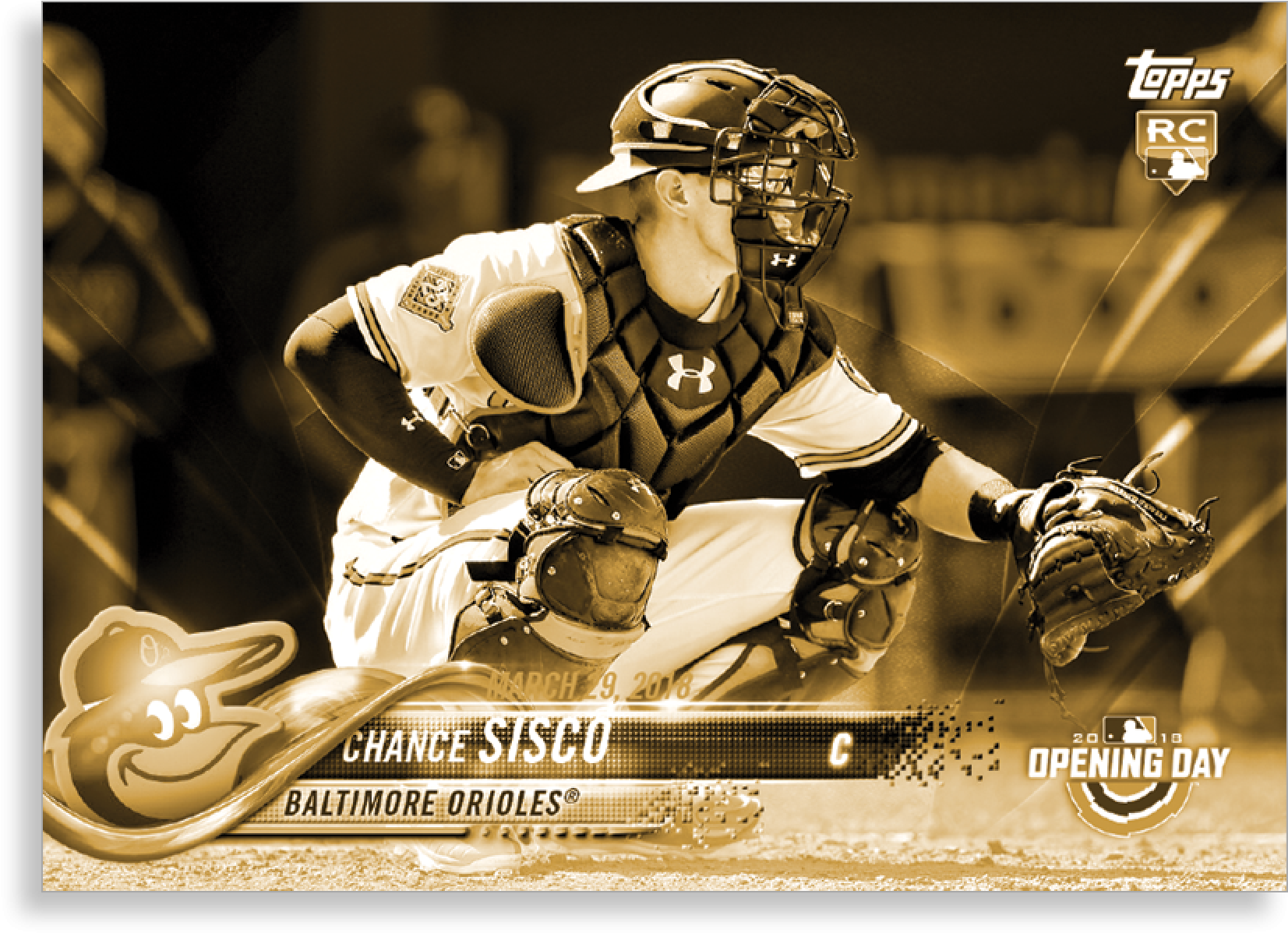Chance Sisco 2018 Topps Opening Day Baseball Base Poster - Football Helmet (2000x2000)