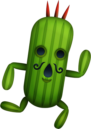 Theatrhythm Jumbo Cactuar - Theatrhythm Final Fantasy Cactuar (381x541)