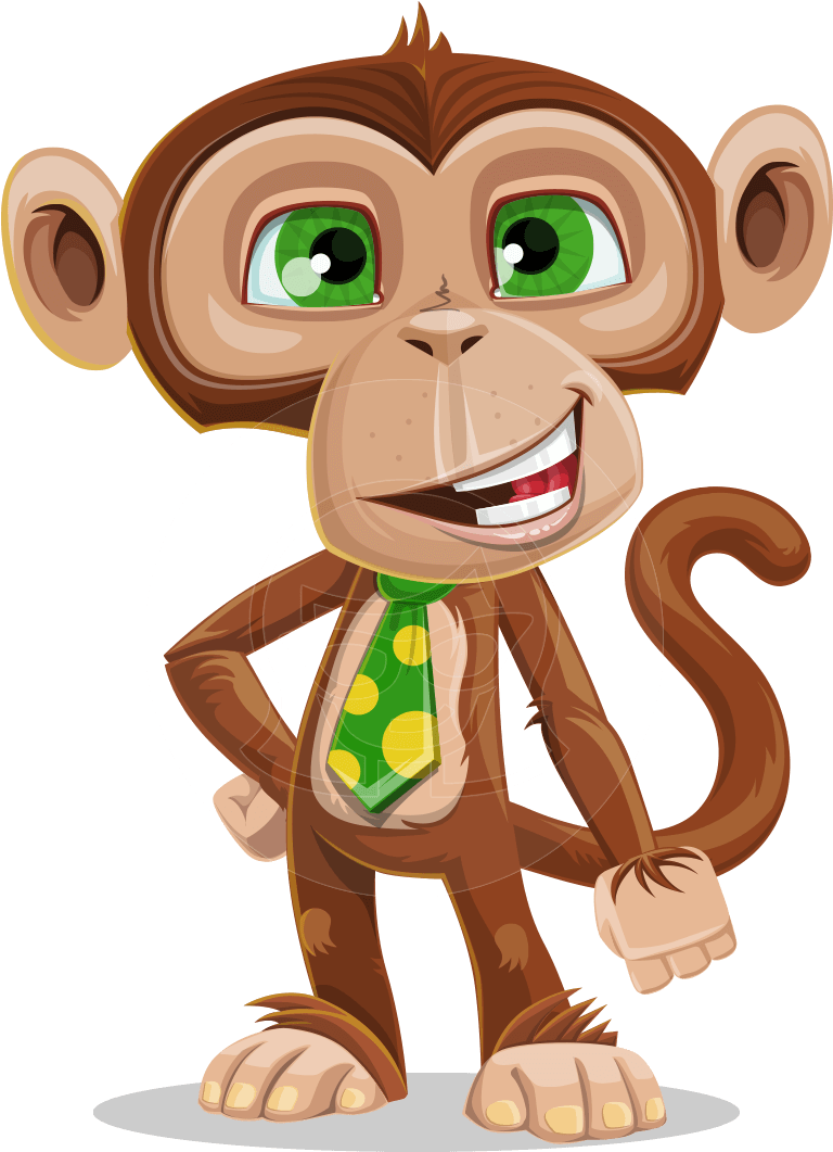 Drawing - Monkey Cartoon Png (957x1060)