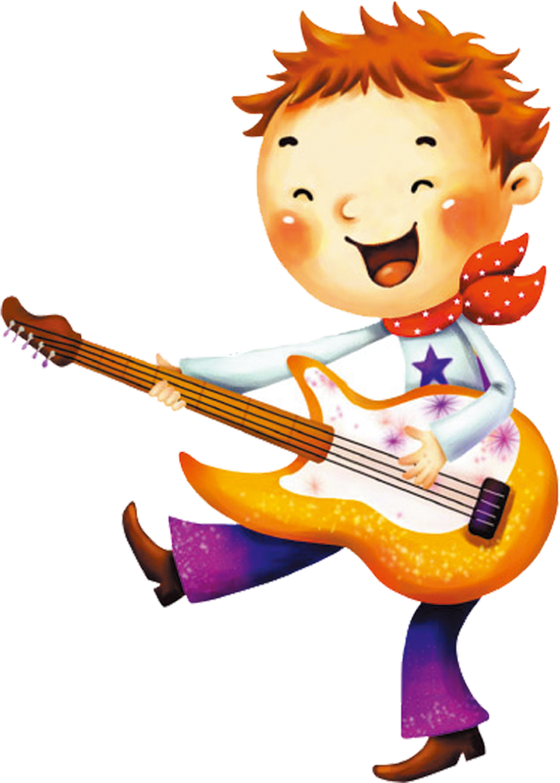 South Korea Cartoon Illustration - Boy And Girl Play Music Cartoon Png (1772x1772)