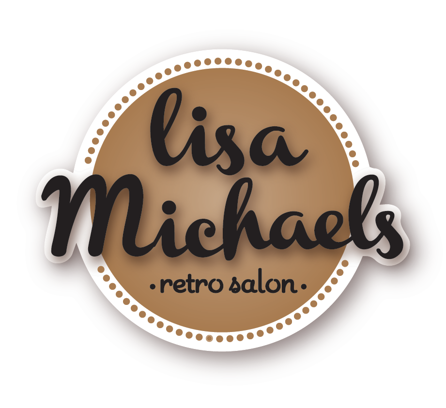 Lisa Michaels Retro Salon Logo - Lisa Michaels Salon (921x843)