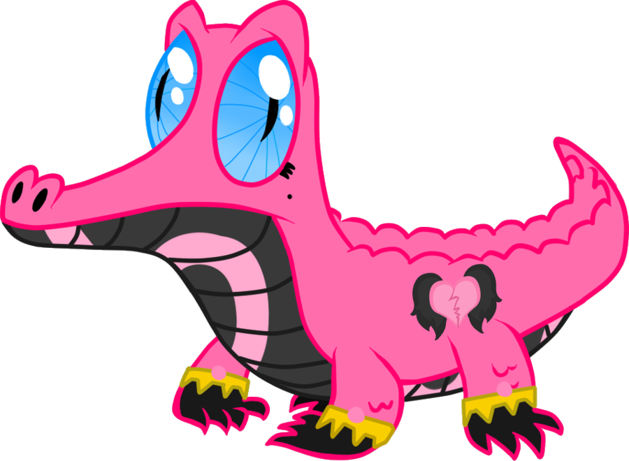 Angel Heart Alligator By Liahmew - Cartoon (900x660)