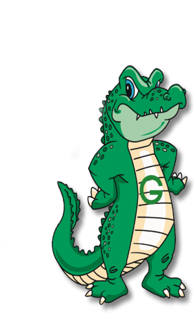 Gray Middle - Don't Mess With Me! Alligator Ornament (round) (371x453)