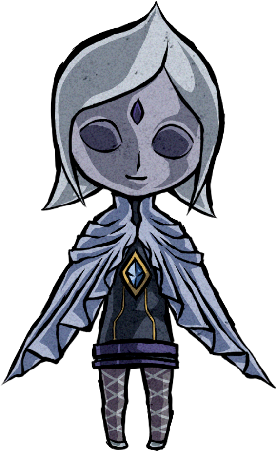 Fi Drawn In "the Wind Waker" Style - Wind Waker Fairy Queen (600x950)