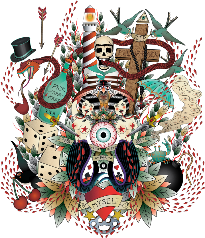 Illustration Made To Go On The Main Window Of The Dirty - Craft (770x950)