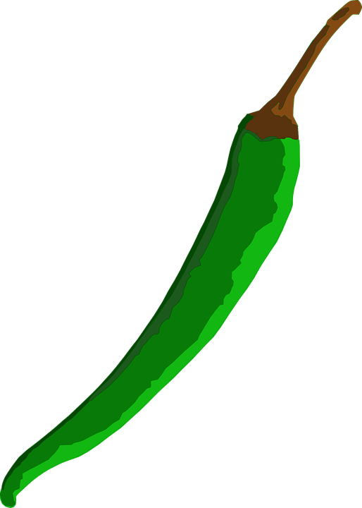 Green Chilli Clip Art At Clker - Chili Clip Art (514x720)