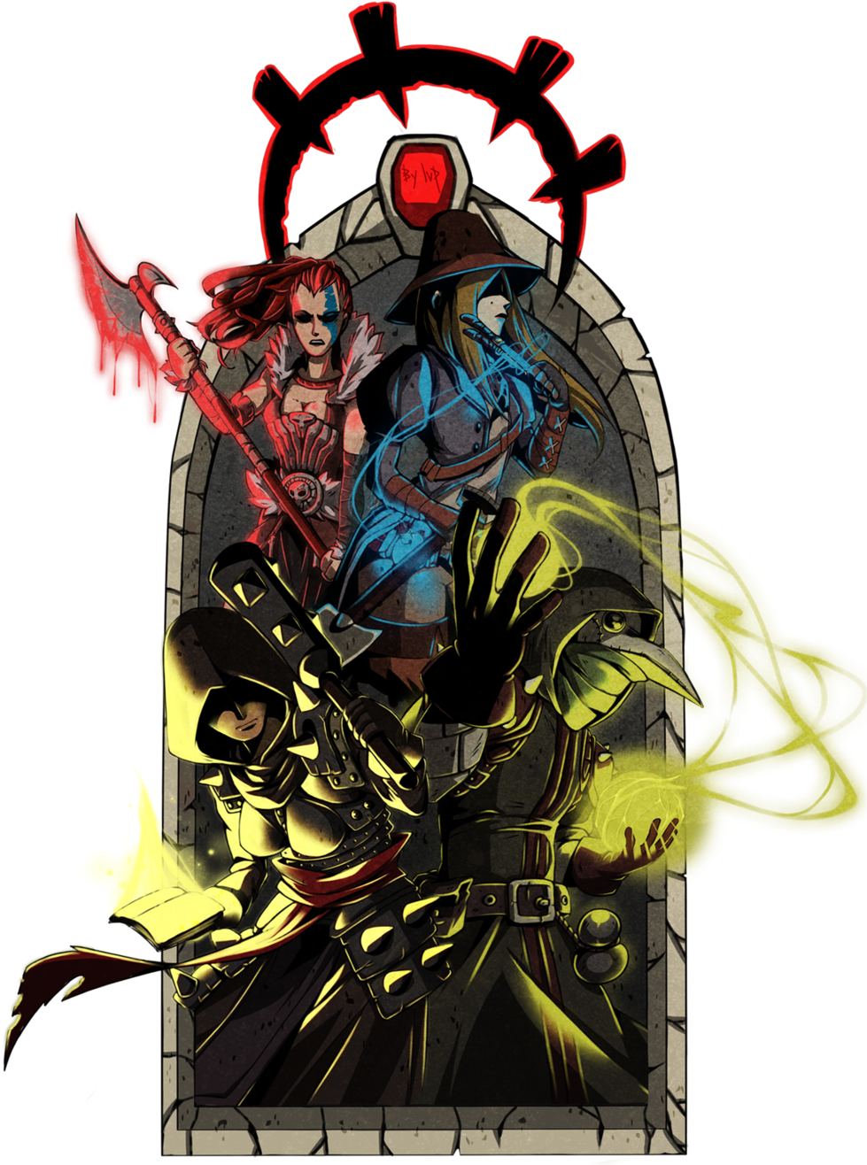 Darkest Dungeon By Lisvanpiece Darkest Dungeon By Lisvanpiece - Darkest Dungeon Fan Art (1024x1321)