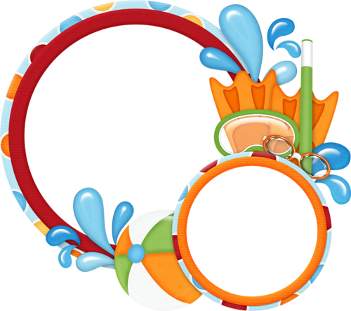 5jss Poolparty Frame - Pool Frame Png (500x444)