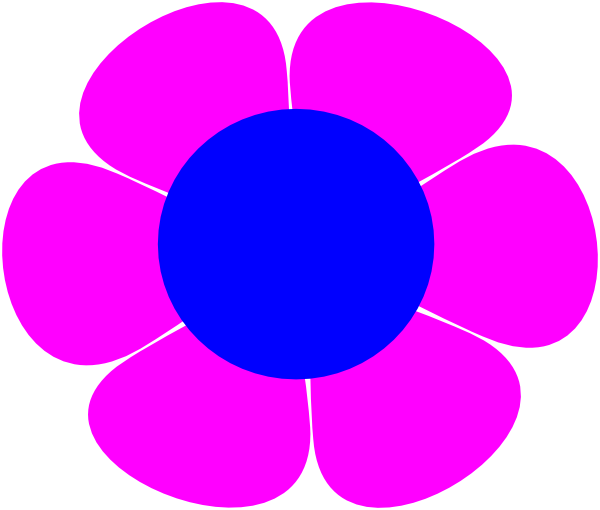 This Free Clip Arts Design Of Meroon Flower - Pink And Green Flower Clip Art (600x510)