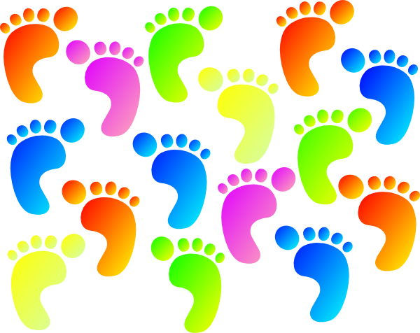Download - Footprints Clip Arts (600x476)