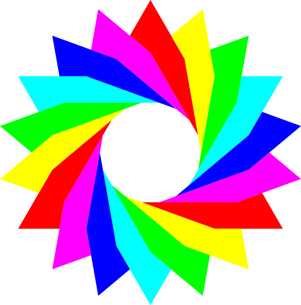 Raibow Colour Clipart (588x597)