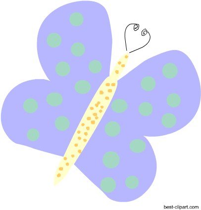 Lilac Butterfly With Polka Dots - Polka Dot (450x450)