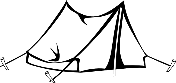 Tent And Campfire Clipart Free Clipart Images - Camping Clip Art (600x284)