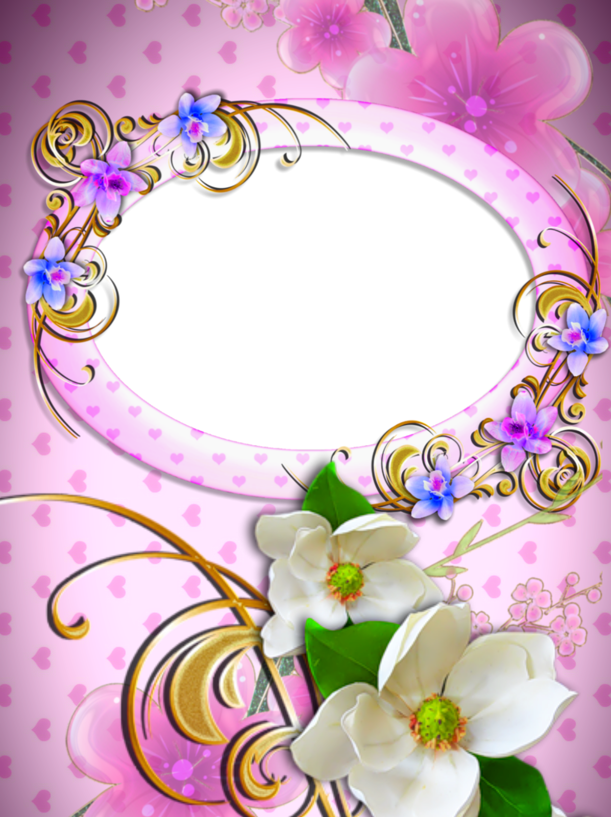 Floral Frames By Gautam By Gautamdas1992 Floral Frames - White (1197x1601)