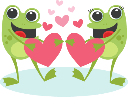 Large Toads In Love - Miss Kate's Cuttables Valentines Day (422x320)