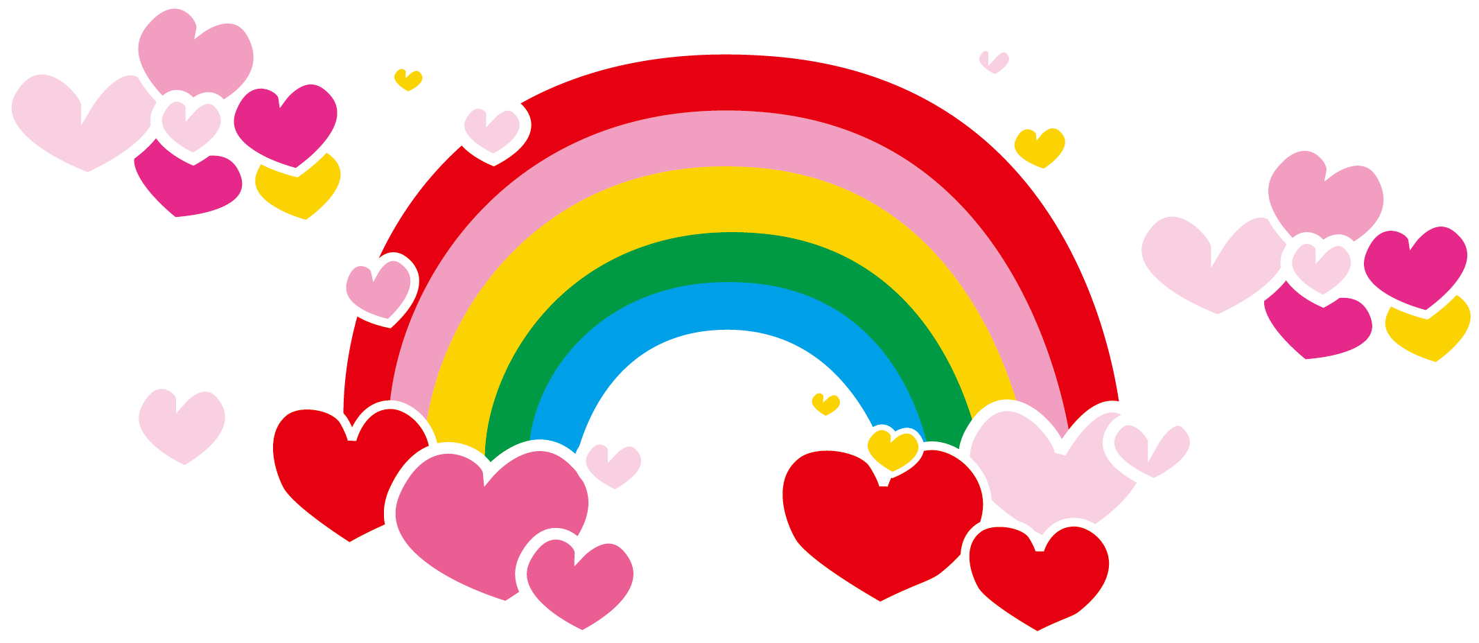 Rainbow Clip Art - Rainbow Love Png (2134x928)