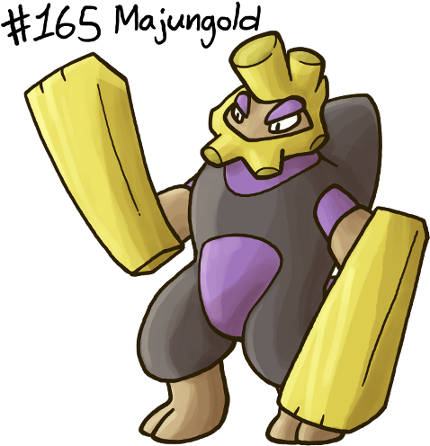 Its Enormously Heavy Arms Are Made Of Solid Gold - Cartoon (500x500)