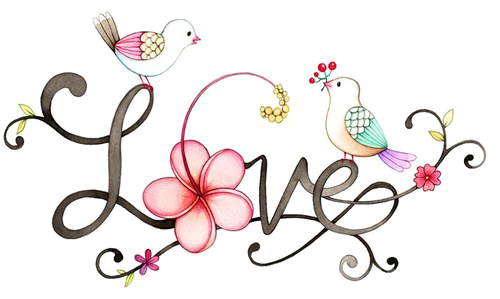 Love Image - Flower Of Love Drawing (500x299)
