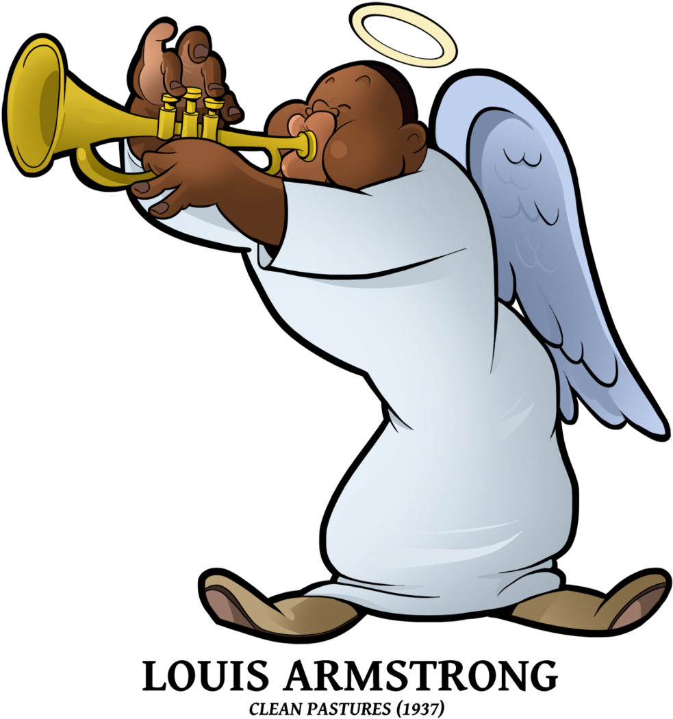 Louis Armstrong Clipart - Louis Daniel Armstrong (1024x1069)