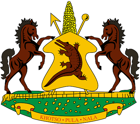 Ribbon, Coat, Horses, Arms, Lesotho, Alligator - Lesotho Congress For Democracy (463x640)