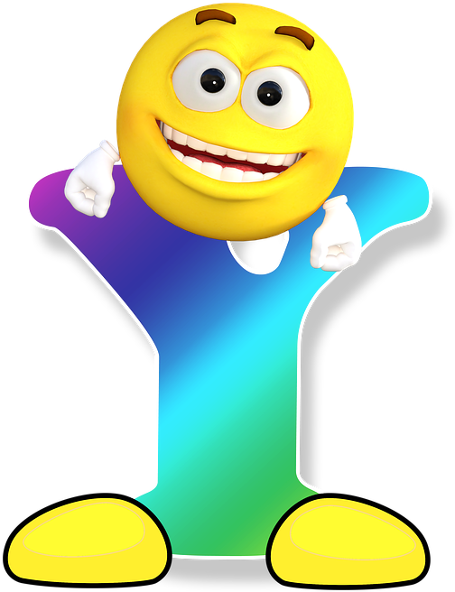 Cartoon Alphabet Letters 19, - Alphabet Smiley (720x720)