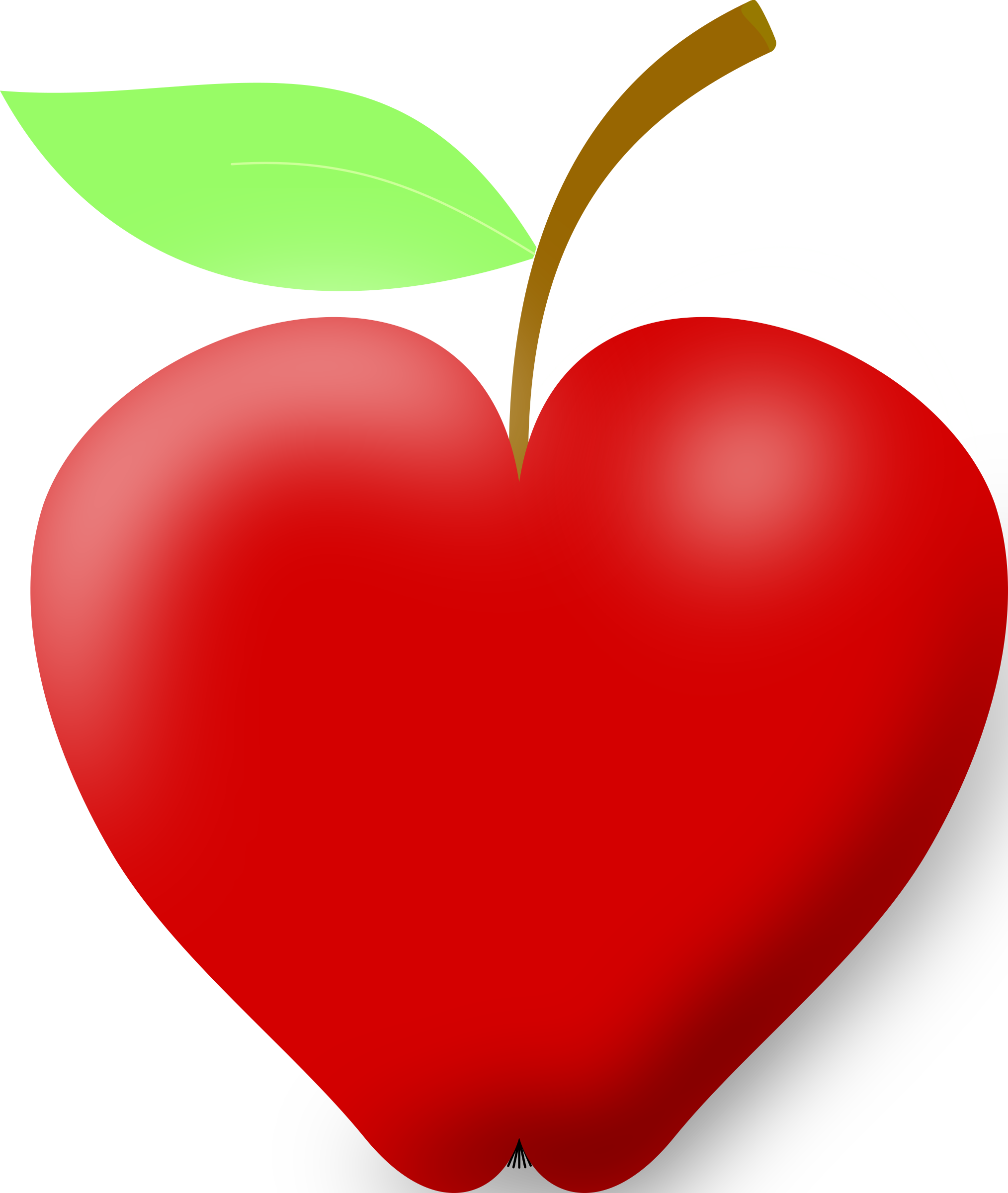 Heart Clipart Apple Pencil And In Color - Health Fitness And Beauty (2028x2400)