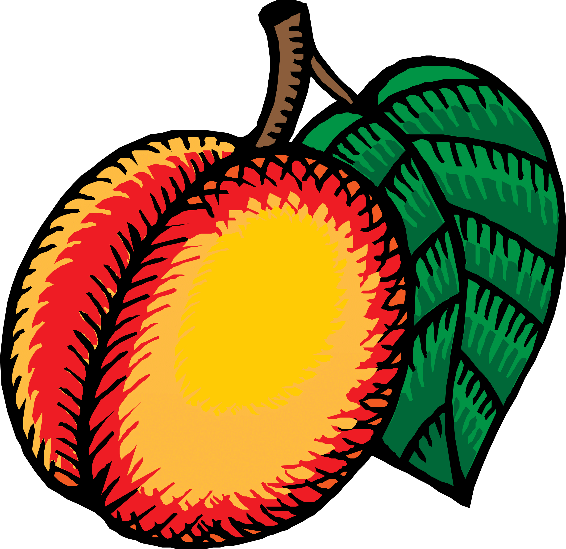 Border - Nectarine Clip Art (2400x2326)