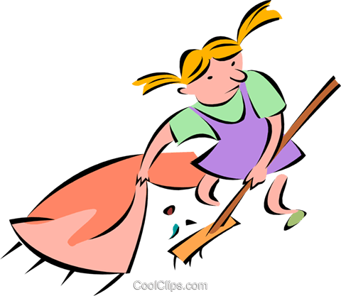 Sweeping Under The Carpet - Clipart Unter Den Teppich Kehren (480x417)