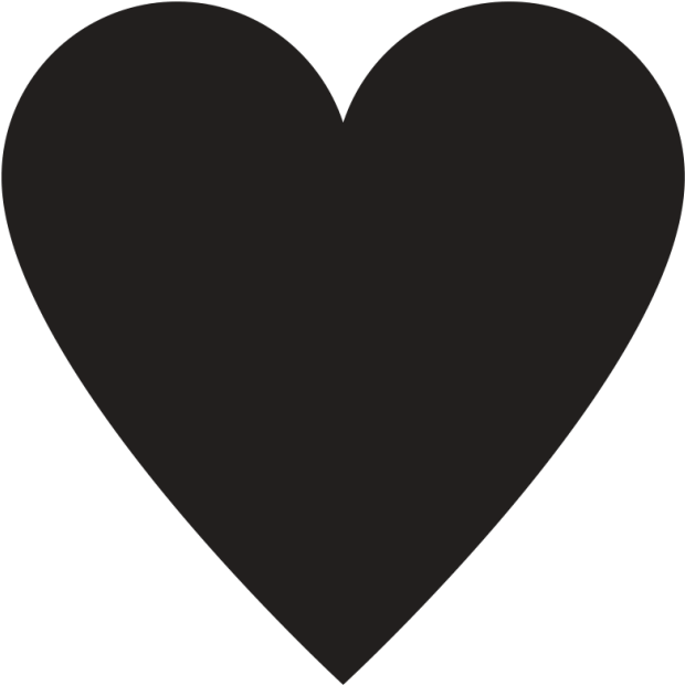 Heart Tattoos Amazing Image Download - Heart Silhouette (1024x1024)