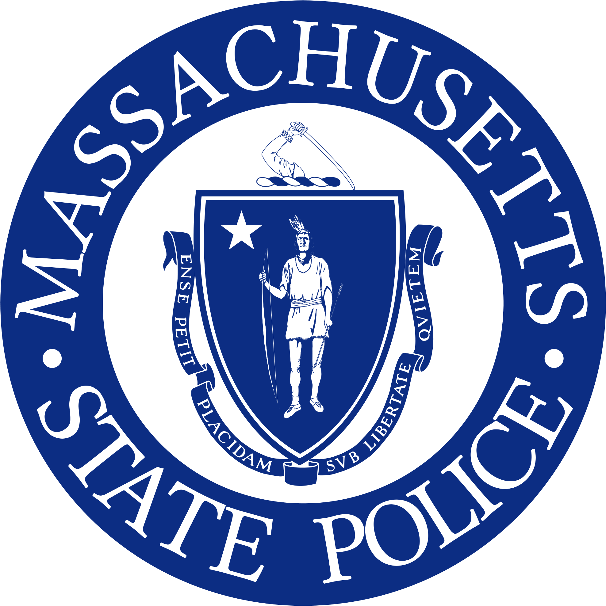 Seal Of The State Police Of Massachusetts - Coa Of Massachusetts Shower Curtain (2000x2000)