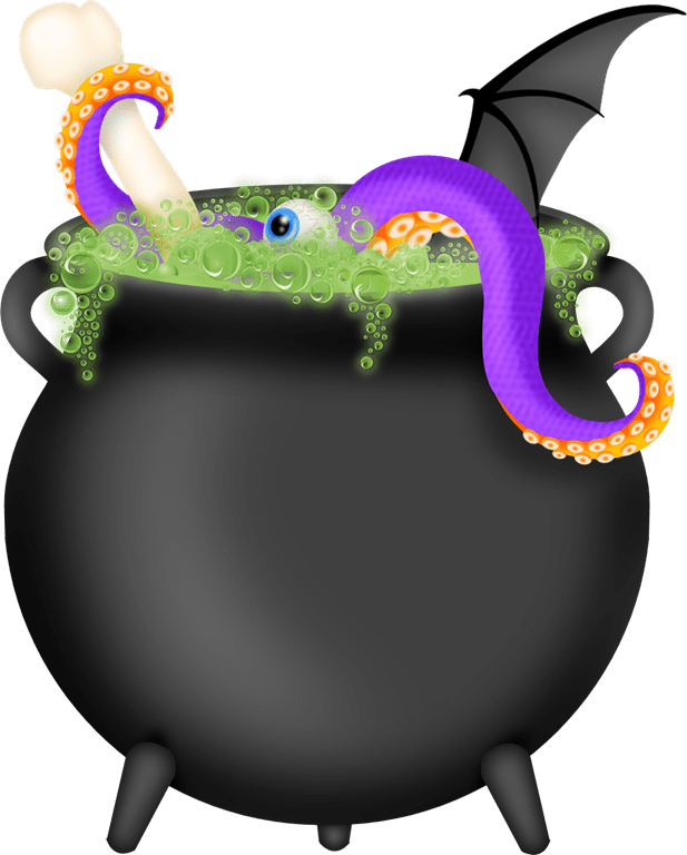 Squirmy Halloween Ideas - Witches Cauldron (617x768)
