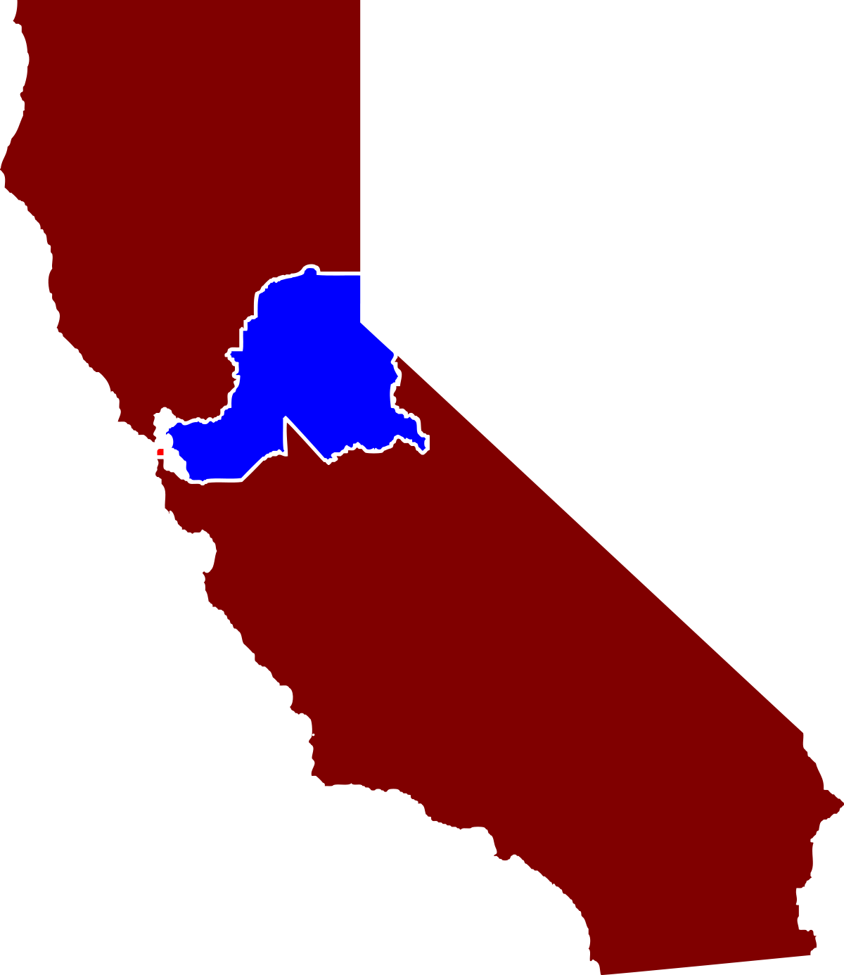 California Clip Art - Division Of Northern And Southern California (1200x1386)