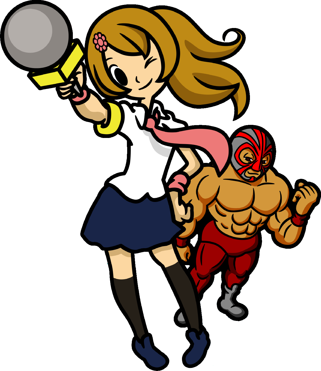 207 × 240 Pixels - Rhythm Heaven Fever Reporter (1247x1444)