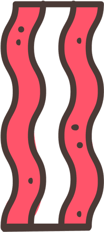 Bacon Stroke Icon Food - Bacon (512x512)