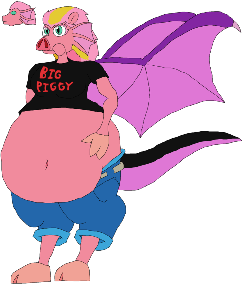 Bacon The Dra-hog By Megarook - Cartoon (819x976)