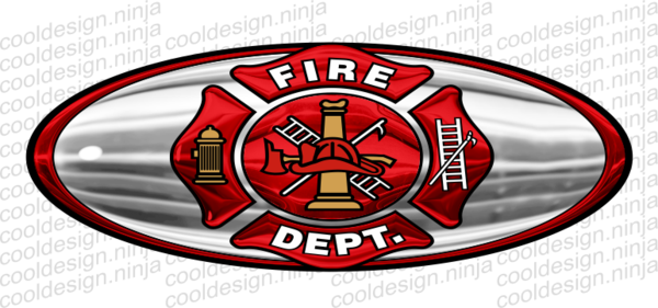 3-pack Fire Department Peterbilt Emblem Skins - Fire Department (600x281)