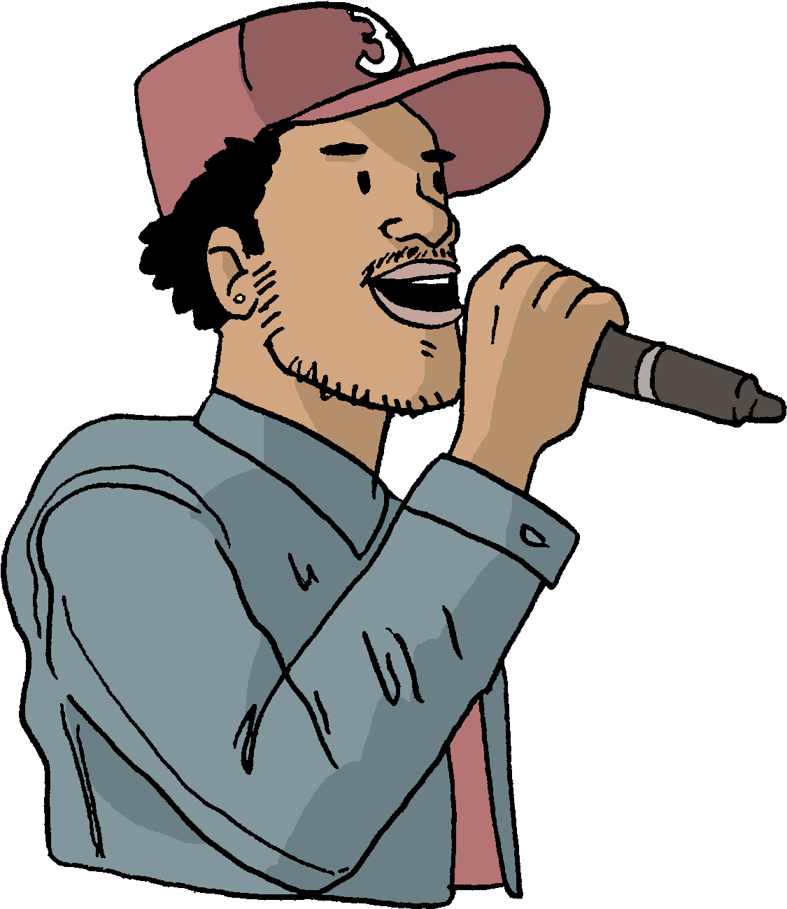 Chano For Mayor - Rapper Cartoon Png (1184x1352)