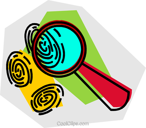 Mystery Clipart Fingerprint - Fingerprint (480x419)