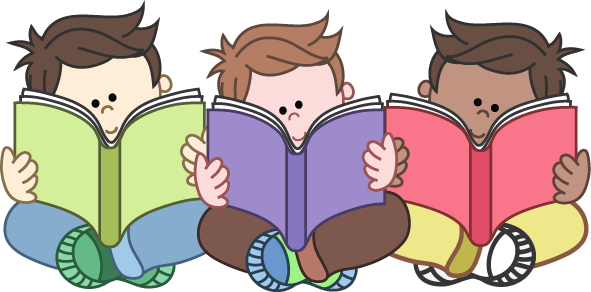 Collection Kids Reading Clipart - Reading Clip Art (591x292)